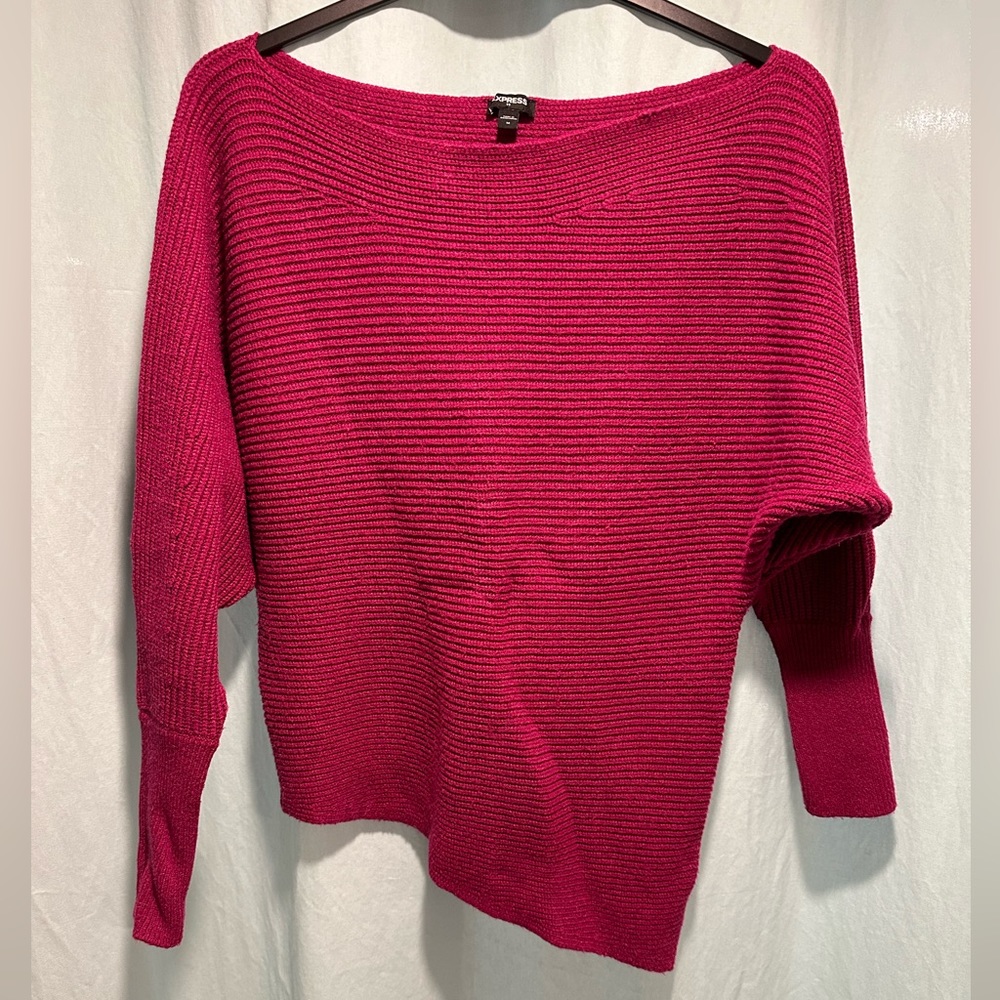 Express, asymmetrical women’s sweater, size Medium